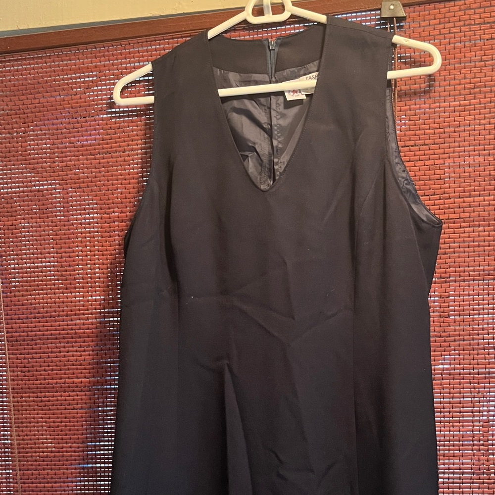 Vintage Black Sleeveless Dress